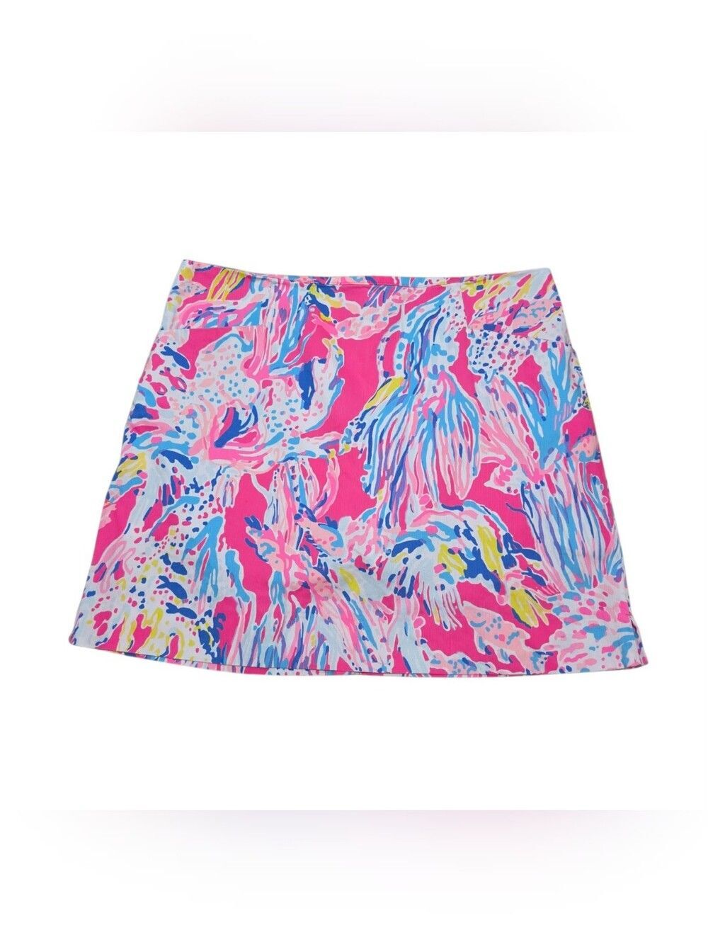Lilly Pulitzer Pink Multi-Print Mini Skirt 8